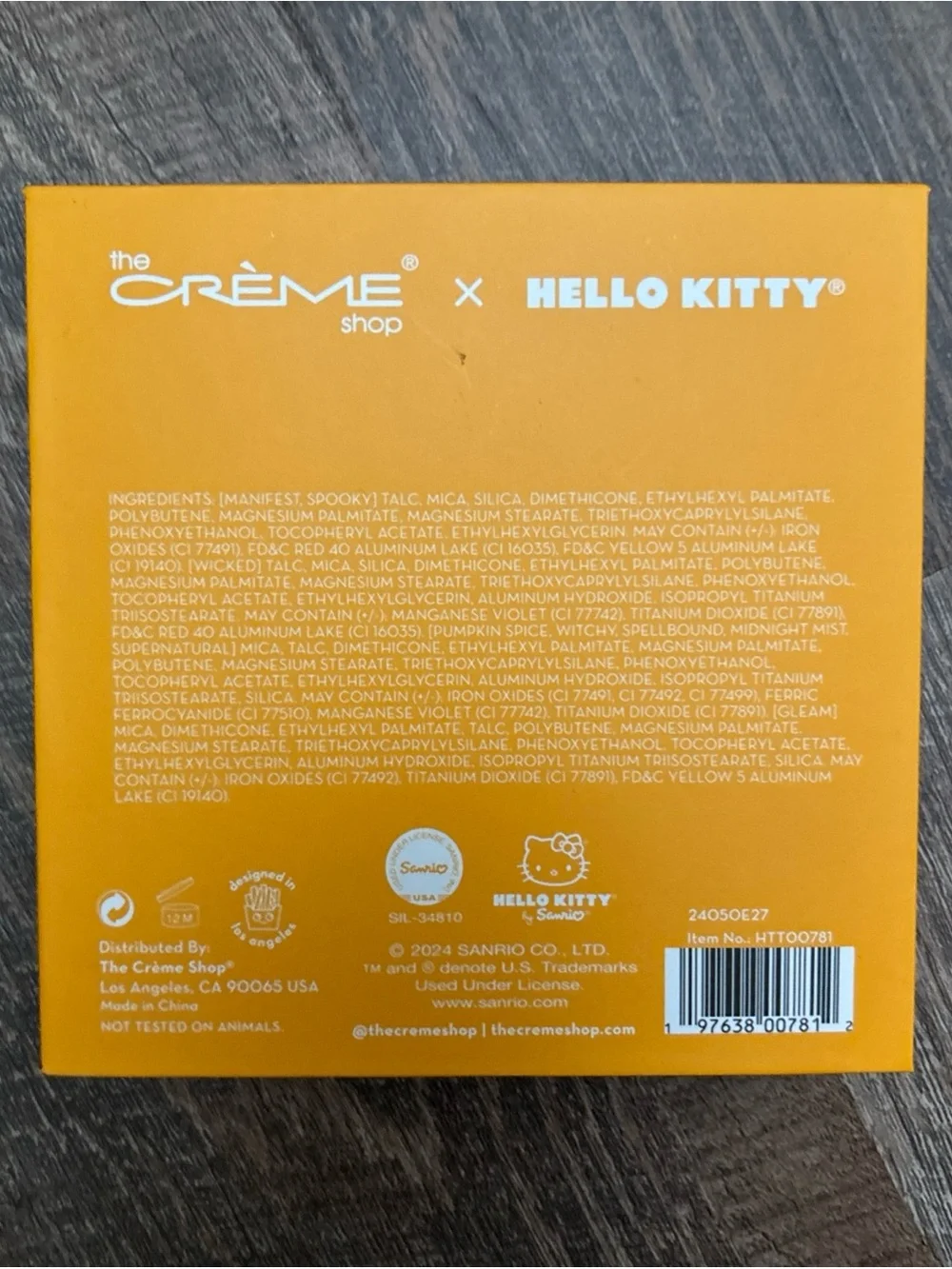 The Crème Shop x Hello Kitty Meow Twilight Twinkle Eyeshadow 9 Color  Palette